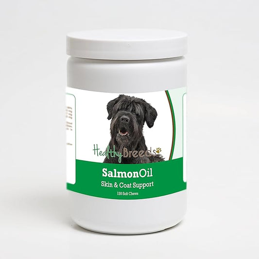 Healthy Breeds Black Russian Terrier Salmon Oil Soft Chews 120 Count