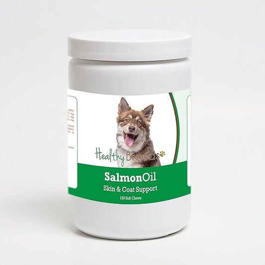 Healthy Breeds Finnish Lapphund Salmon Oil Soft Chews 120 Count