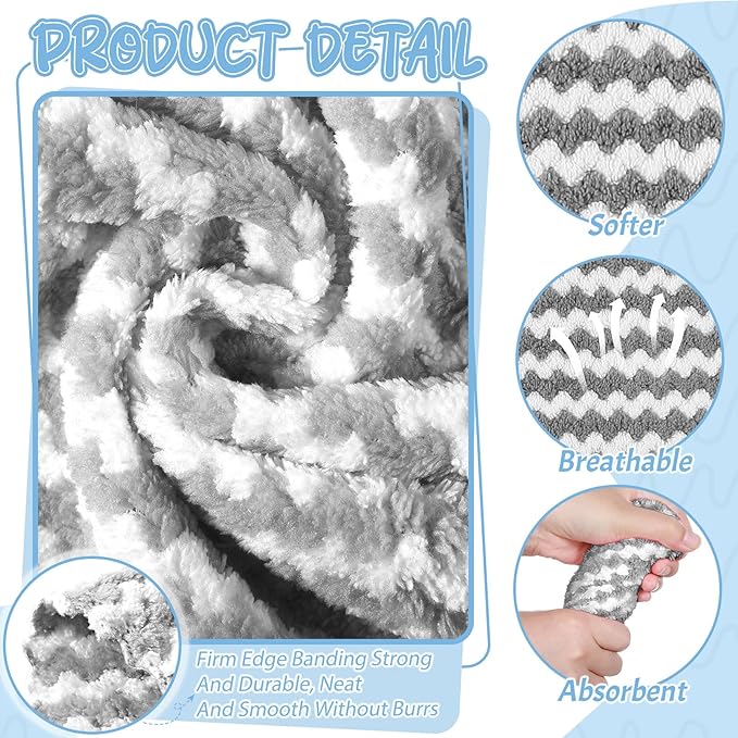 5 Pcs Waterproof Guinea Pig Fleece Bedding Blankets Absorbent Guinea Pig Cage Liner Washable Small Animal Pee Pad Reusable Pet Blanket Wash Cloth Bedding Mat Pad(Gray,18 x 24 Inch)