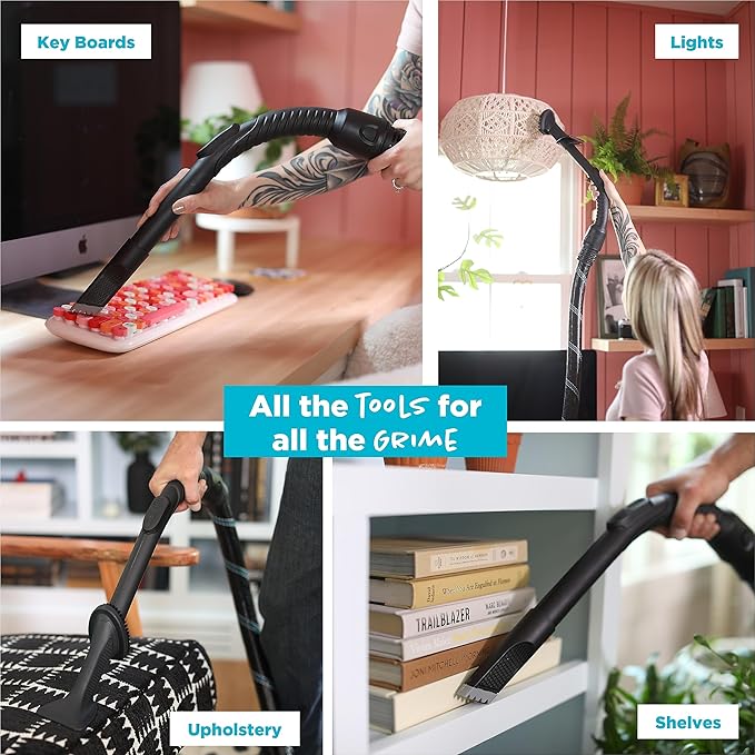 Simplicity Vacuums Scout Upholstery Vacuum Cleaner and Pet Hair Tool Bundle, Use Pet Vacuum Cleaners for Pet Hair on Couch and to Vacuum Hardwood Floor, Rugs and Above Floor Areas