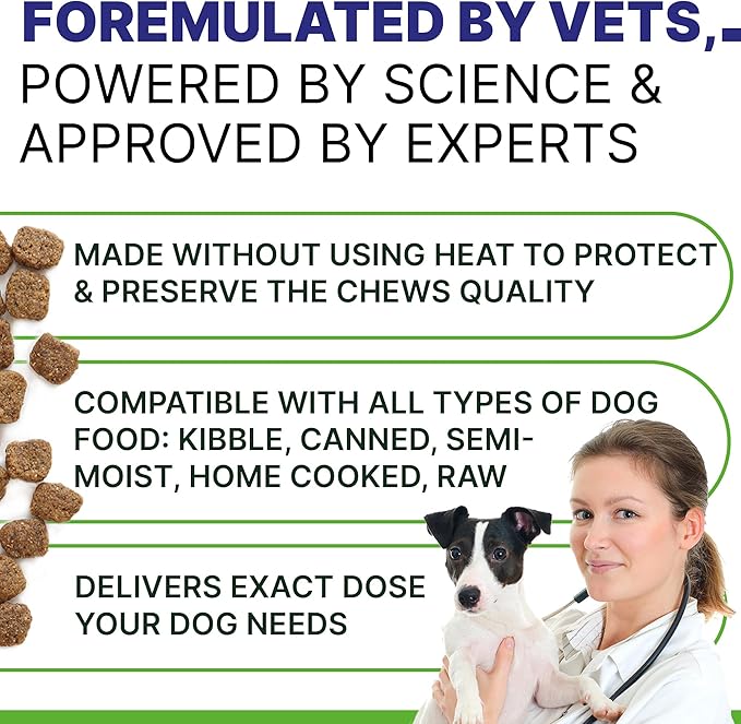 Advanced Dog Calming Chews - Anxiety Relief Treats w/Melatonin + Valerian Root - Calm & Sleep Aid Bites - Stress Relief During Fireworks Storms Separation - Anti Anxiety & Aggression Pill