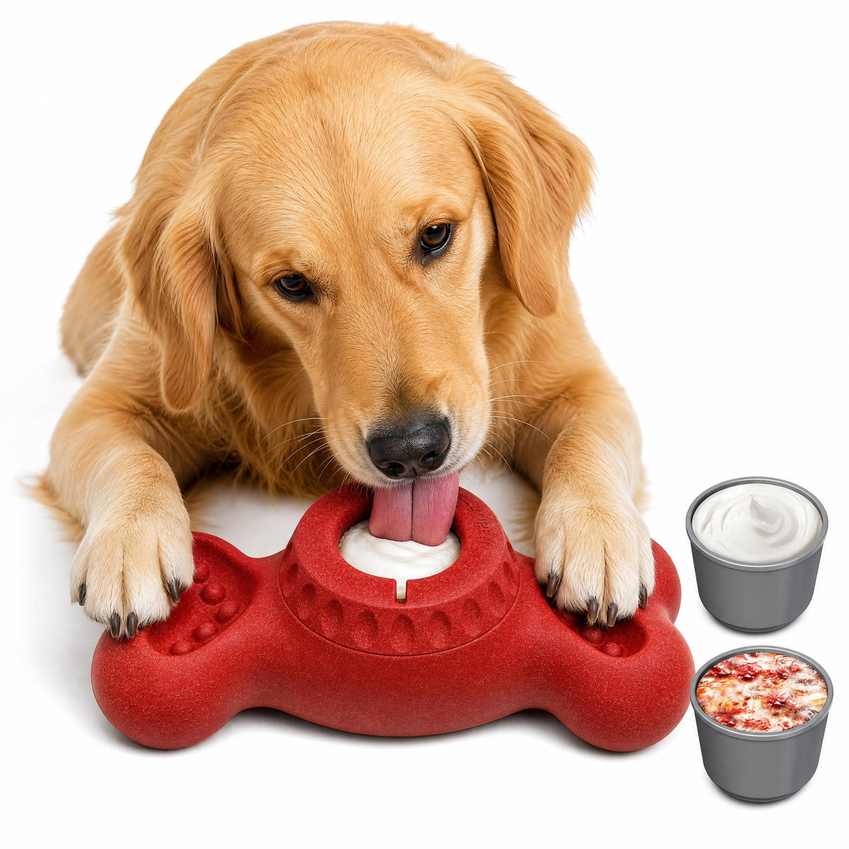 Dog Enrichment Toys - Freezable Treat Dispensing Bon - Image 1