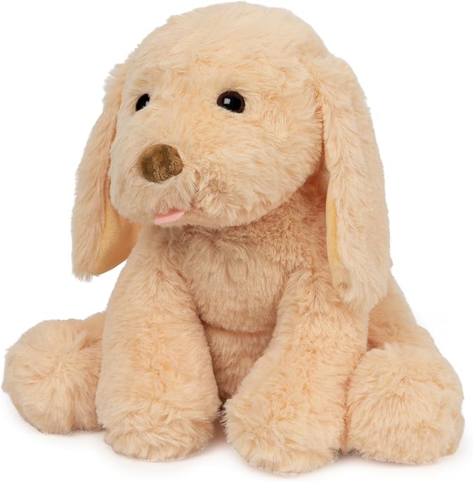 GUND Baby My Pet Puddles Animated Plush, Premium Stuffed Animal Barking Plush Puppy Dog for Ages 1 and Up, Yellow, 12”