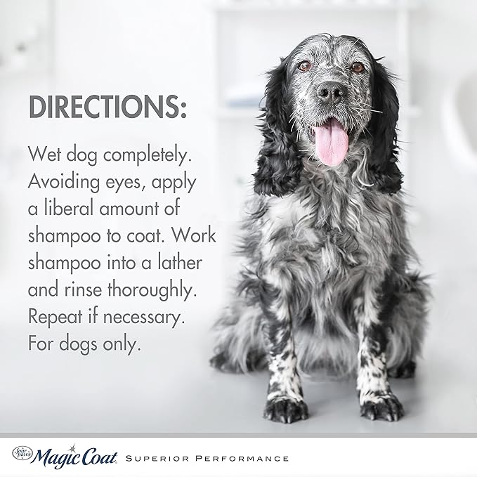 Four Paws Magic Coat Cleans & Conditions 2-in-1 Shampoo and Conditioner for Dogs, Moisturizing Dog Wash for Itchy Dry Skin, Dog Grooming, Calming Water Scent, 16 Ounce