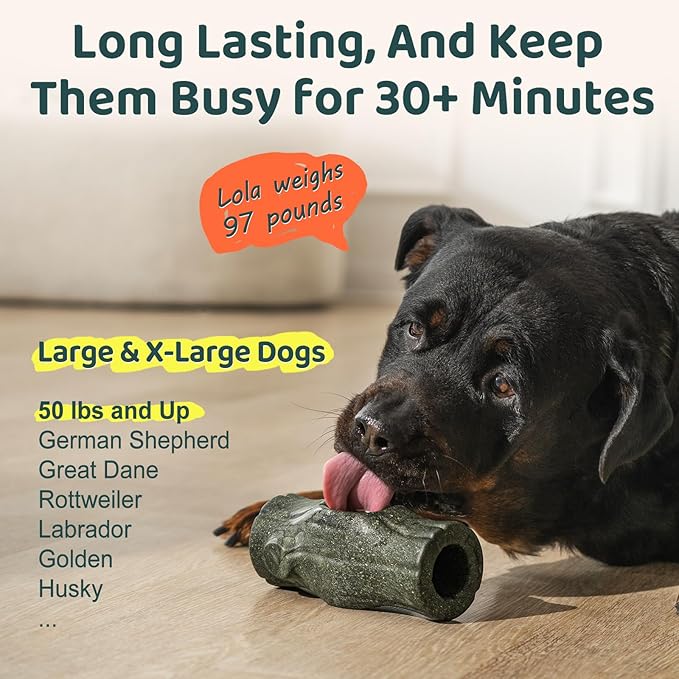 2 Pack Interactive Dog Toys for Aggressive Chewers, Long-Lasting Frozen Dogs Treat Holder to Keep Them Busy, Indestructible Dog Enrichment Toys - Reduce Anxiety, Safe for Large and XL Breed
