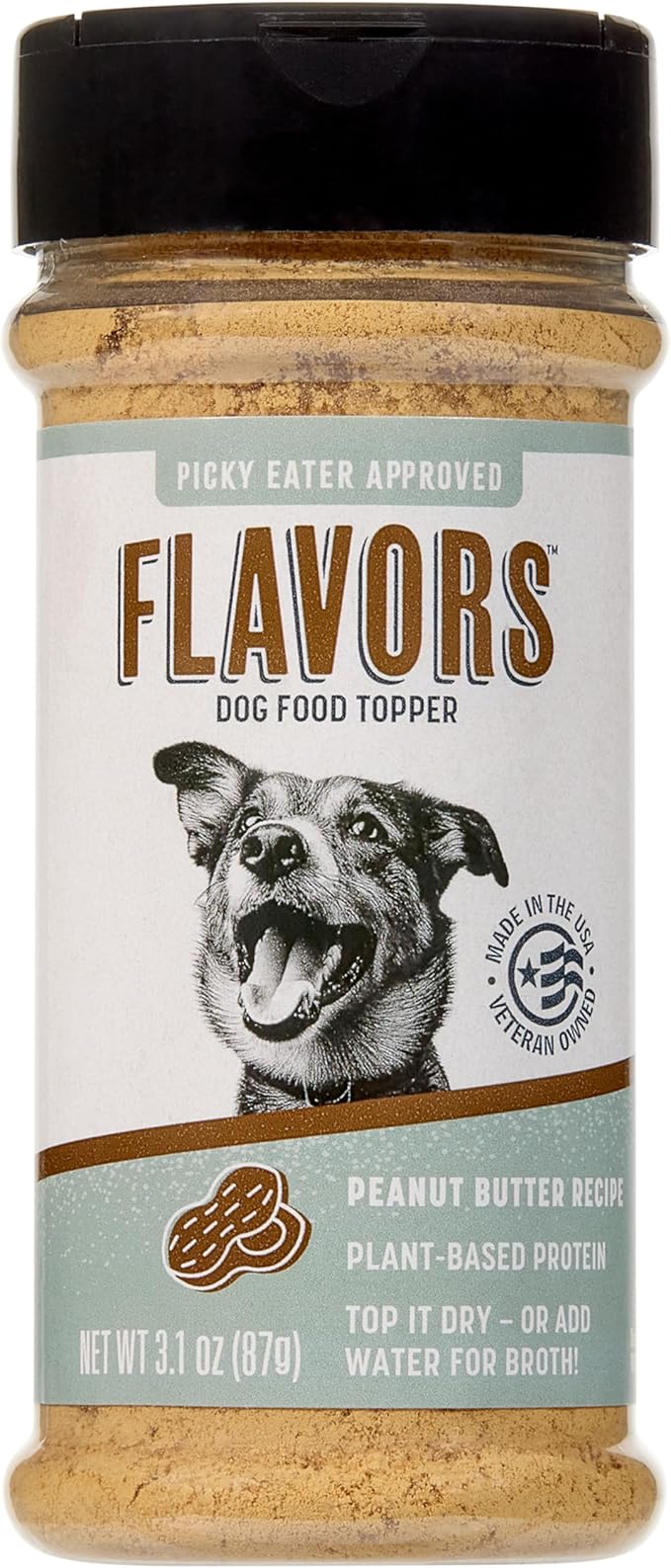 Flavors Food Topper for Dogs, Peanut Butter Recipe, 3.1-Ounce