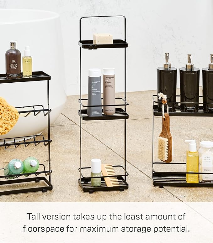 YAMAZAKI Home Tower Bath Rack - Bathroom Shower Storage Holder, Caddy Shelf Organizer - Large, 26" - Steel -