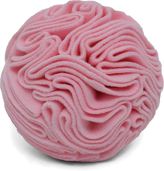 Snuffle Ball for Dogs, Slow Feeder Mental Enrichment Toy, Cute Interactive Puzzle Game for Anxiety Relief & Indoor Fun, Pet Search Game for Small Medium Dogs, Machine Washable