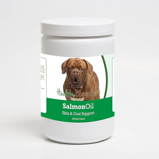 Healthy Breeds Dogue de Bordeaux Salmon Oil Soft Chews 120 Count