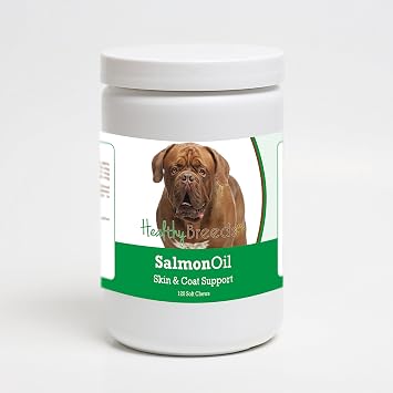 Healthy Breeds Dogue de Bordeaux Salmon Oil Soft Chews 120 Count
