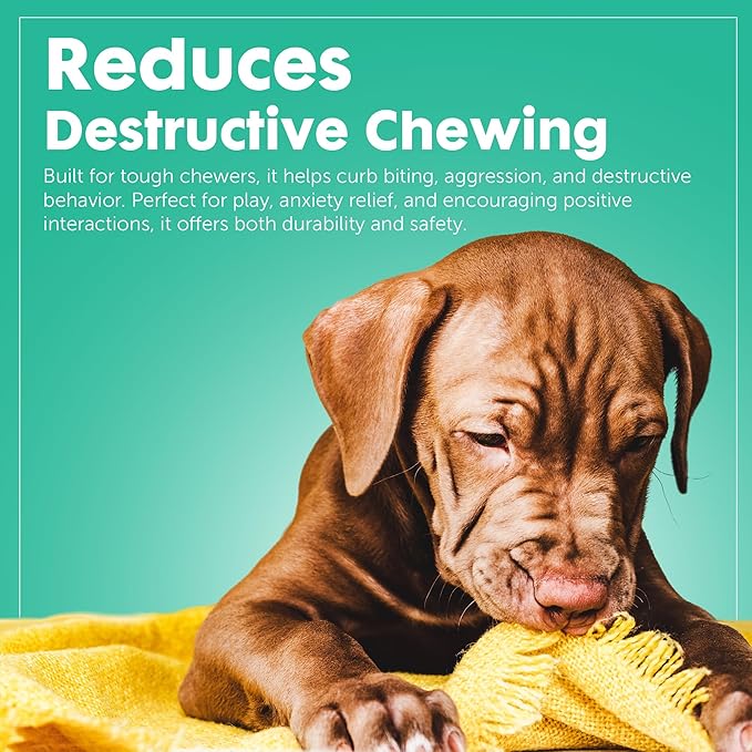 Dog Chew Toys for Aggressive Chewers - Treat Dispensing Chew Shoe Interactive Small Medium Dog Puzzle Toys