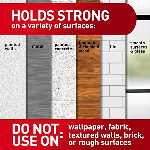 Command Indoor Large Replacement Strips, Holds up to 5 lb, 40 Adhesive Strips – Damage-Free Wall Hanging Refill, Re-Hang Large Hooks for Home Décor and Wall Décor