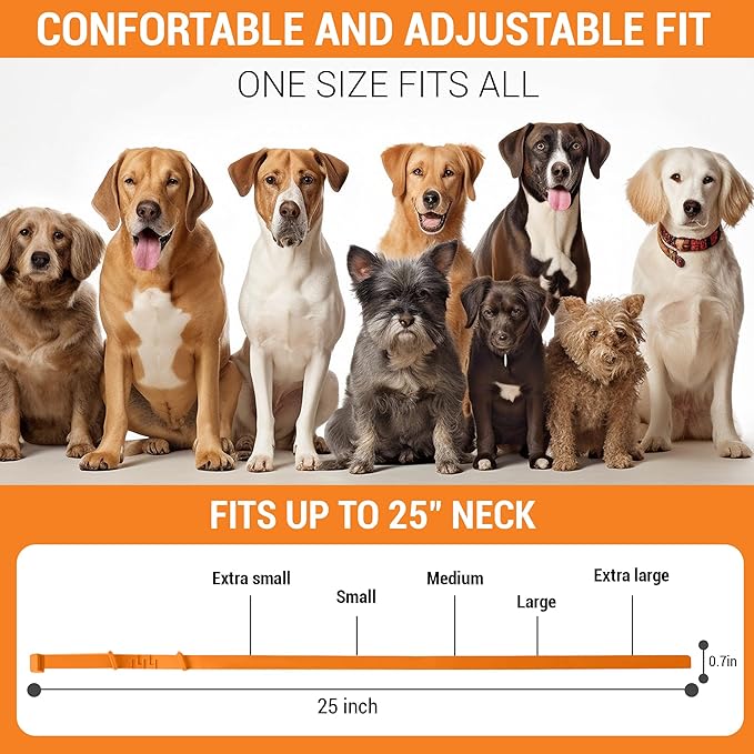 CalmPaws 3 Pack, Calming Collar for Dogs, Dog Calming Pheromone Collar, Relief Anxiety Stress Separation, Lasts 60 Days, Adjustable for All Dogs