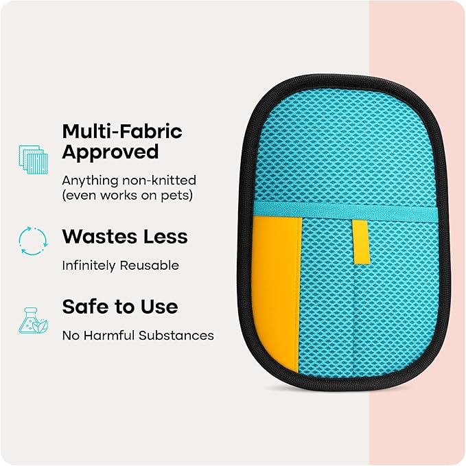 Uproot Pet Hair Removal Glove for Cats & Dogs: Infinitely-Reusable Electrostatic Pet Hair Remover Glove for Any Fabric - Cleans Furniture, Clothes, Car Upholstery, & More
