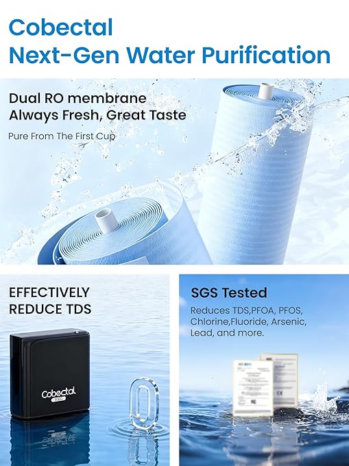 Under Sink Reverse Osmosis System,TDS PFOS&PFOA Reduce, 800GPD Under Counter Ro System,3:1 Pure to Drain,11 Stage Tankless Reverse Osmosis Water Filter,Smart LED Faucet