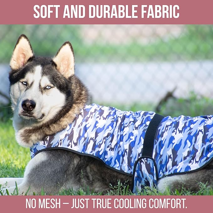 Dog Cooling Vest - 2-Layer Cooling with Soft Microfiber Fabric - Lightweight, Adjustable and Comfortable - UV Protection for Small to Large Dogs - Relief in Hot Weather (Pink, X-Large)