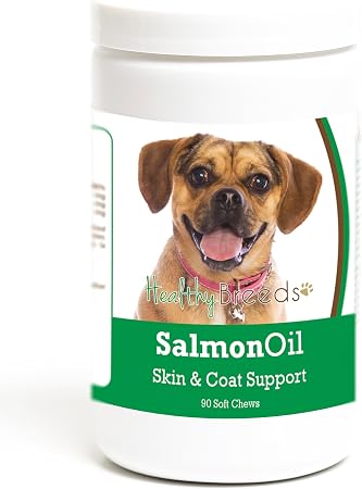 Healthy Breeds Puggle Salmon Oil Soft Chews 90 Count