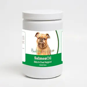 Healthy Breeds Brussels Griffon Salmon Oil Soft Chews 120 Count