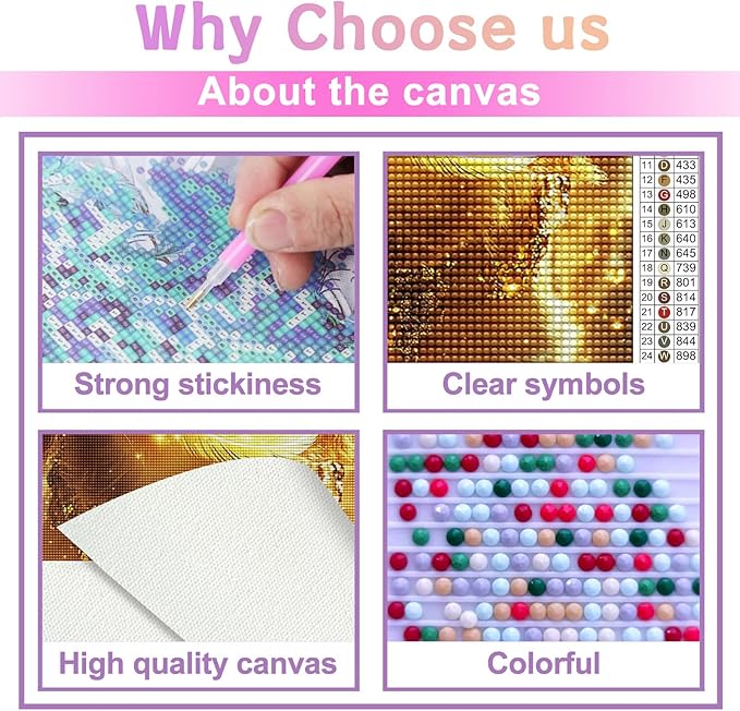 LTCZ Dog Diamond Art Kits for Adults, AnimalDiy 5d Diamond Painting Kits for Beginners, Very Suitable for Home Leisure and Wall Decoration 18 * 25Inch