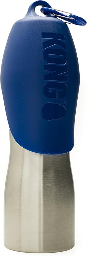 KONG H2O - Stainless Steel Dog Water Bottle - 25 oz - Blue