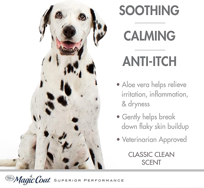 Medicated Dog Shampoo — Coal Tar, Itchy Dry Skin Relief, Classic Clean Scent, 16oz