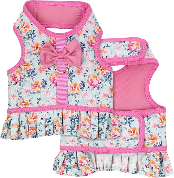 Parisian Pet Spring Blossoms Harness Dress