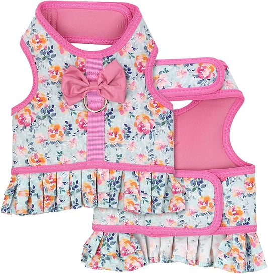 Parisian Pet Spring Blossoms Harness Dress