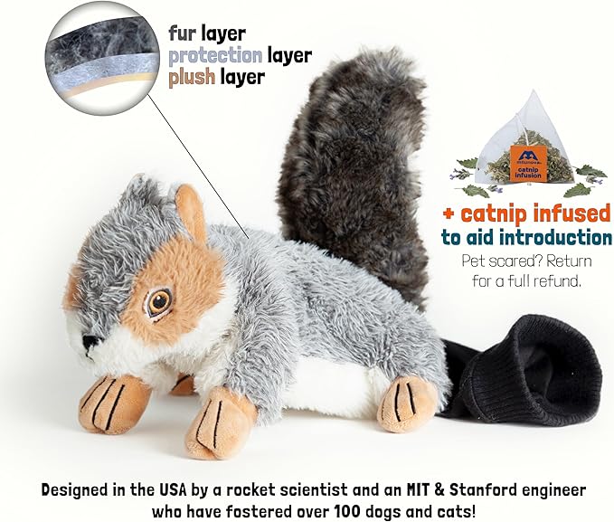 Milunova Pupr Pals Cat Wrestling Glove (Catnip Infused) Hand Puppet Toy with Tough Padding for Safe Interactive Play, Protection to Stop Kitten Scratching Hands; for Boredom-Busting Exercise