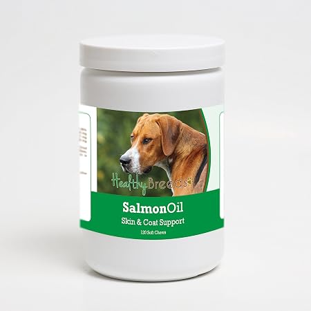 Healthy Breeds English Foxhound Salmon Oil Soft Chews 120 Count
