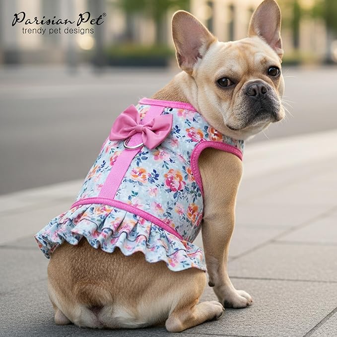 Parisian Pet Spring Blossoms Harness Dress
