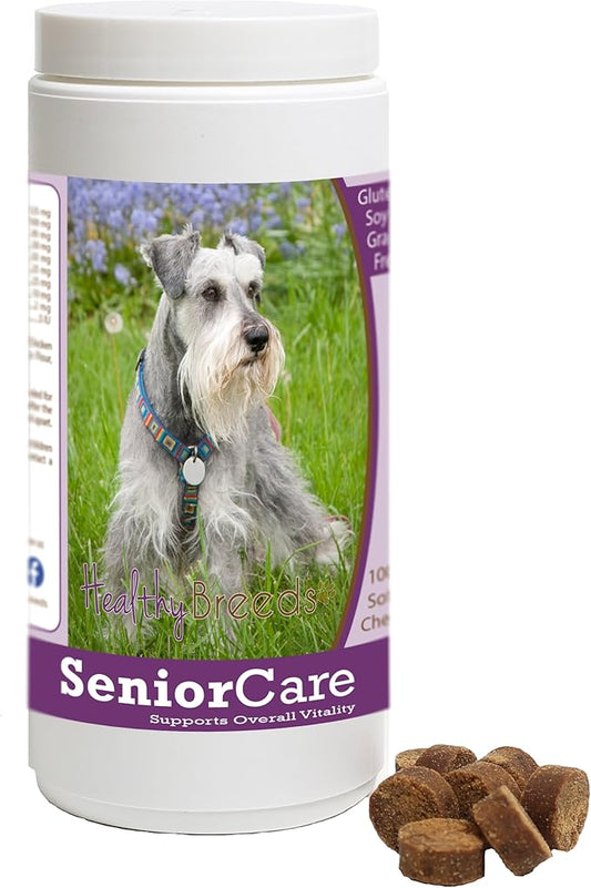 Healthy Breeds Miniature Schnauzer Senior Dog Care Soft Chews 100 Count