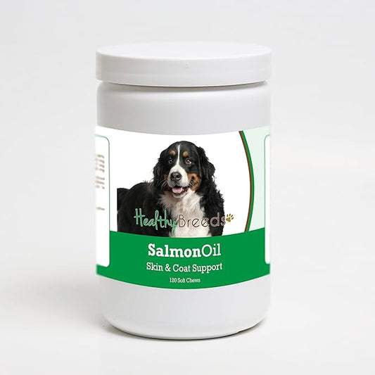 Healthy Breeds Bernese Mountain Dog Salmon Oil Soft Chews 120 Count