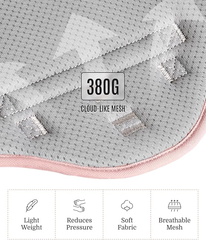 2025 New Edition, Fei & Eve Classic Dog Harness - Quick-Release Buckles | 3-Point No-Pull Control | Heavy-Duty 900D Nylon | Dual Safety Handles | Breathable Mesh | Adjustable Fit | X-Large, Pink