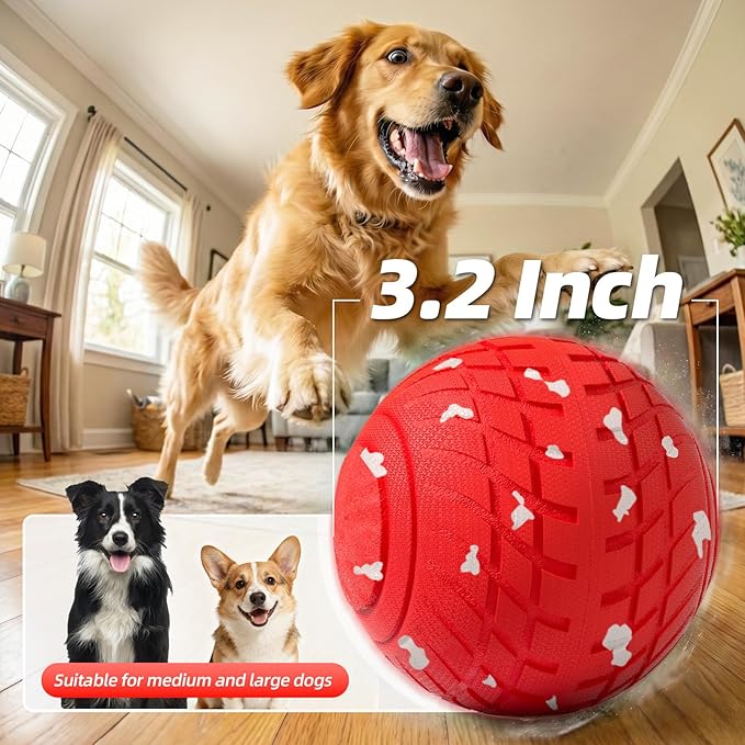 Diman Interactive Dog Balls Toys: 3.2 inch Automatic Moving Dog Toys, 3-Modes Bouncing Dog Ball Keeps Dogs Entertained, Durable E-TPU, Waterproof, Active Self Rolling Dog Toy to Keep Them Busy