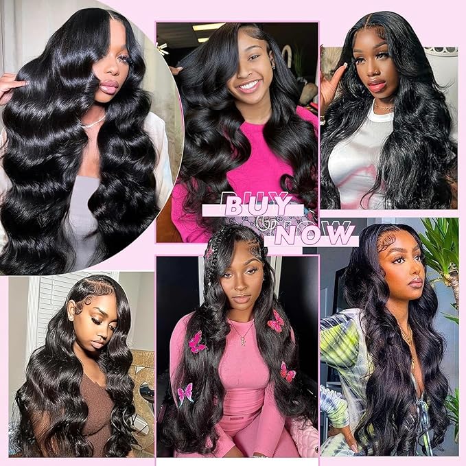 Selina Brazilian Body Wave 3 Bundles Human Hair 8 8 8 Inch with Straight Lace Closure 8 Inch Human Hair 100% Unprocessed Virgin Hair Natural Black(8 8 8 Bundle + 8" Closure）