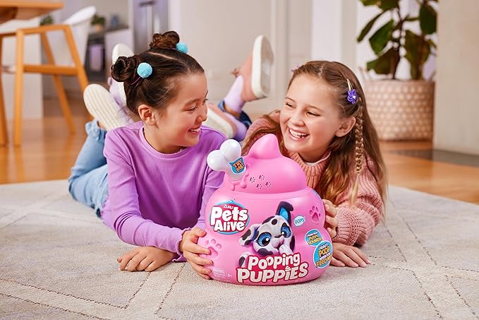 Pets Alive Pooping Puppies (Husky) by ZURU Surprise Puppy Plush, Ultra Soft Plushies, Interactive Toy Pets, Electronic Pet Puppy for Girls and Children