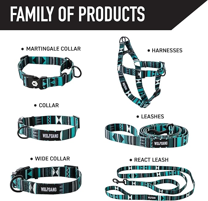 Wolfgang Heavy Duty Adjustable Dog Harness, Pull-Tested to Over 800 lbs for Walking & Training, WesternSky Print, X-Large