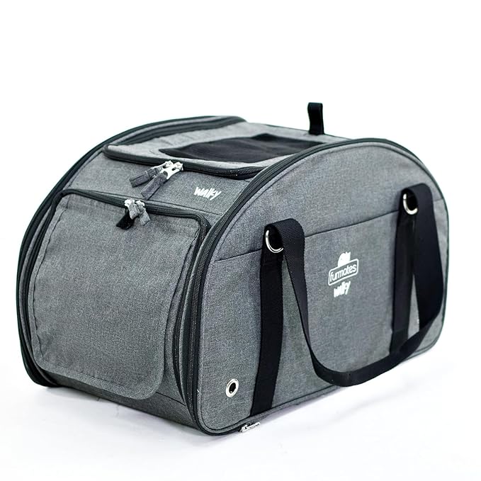 FurMates Walky pet Stroller for Dogs and Cats with Removable Carrier, Sun Canopy, Strorage Pockets, Easy fold, Keep You Pets Safe, Easy to Use