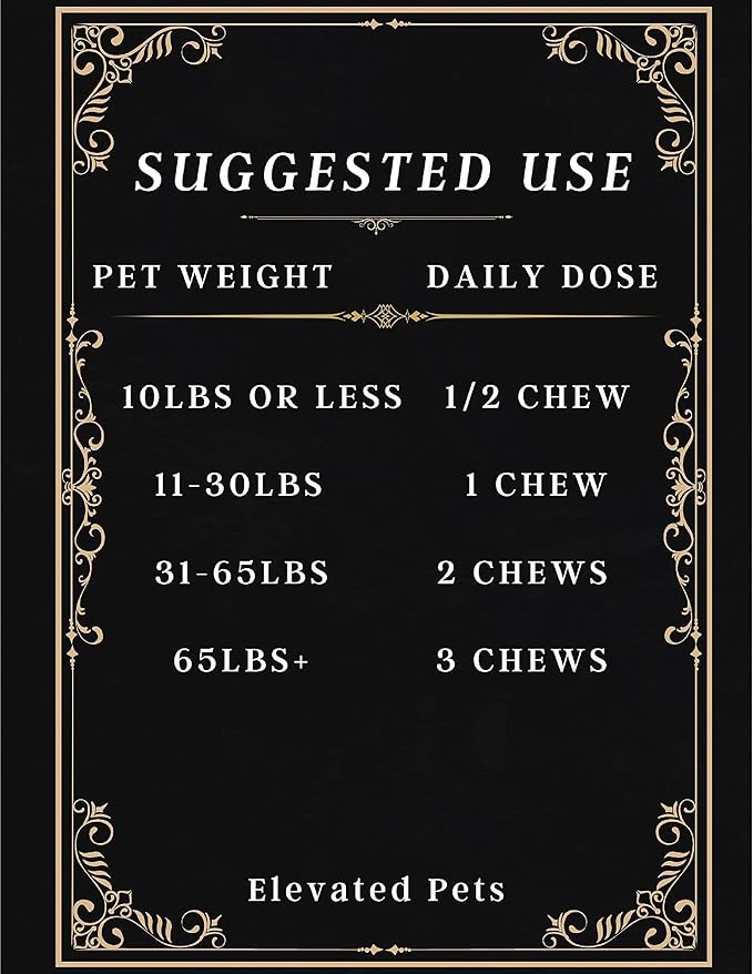 Ultra-Healthy Omega 3 Fish Oil Treats w/ MSM, Glucosamine, Chondroitin, EPA/DHA for Dogs: Elevated Pets Fish Oil, Turmeric & Joint Supplement + Allergy Chews - Ultimate Dog Vitamin Supplement
