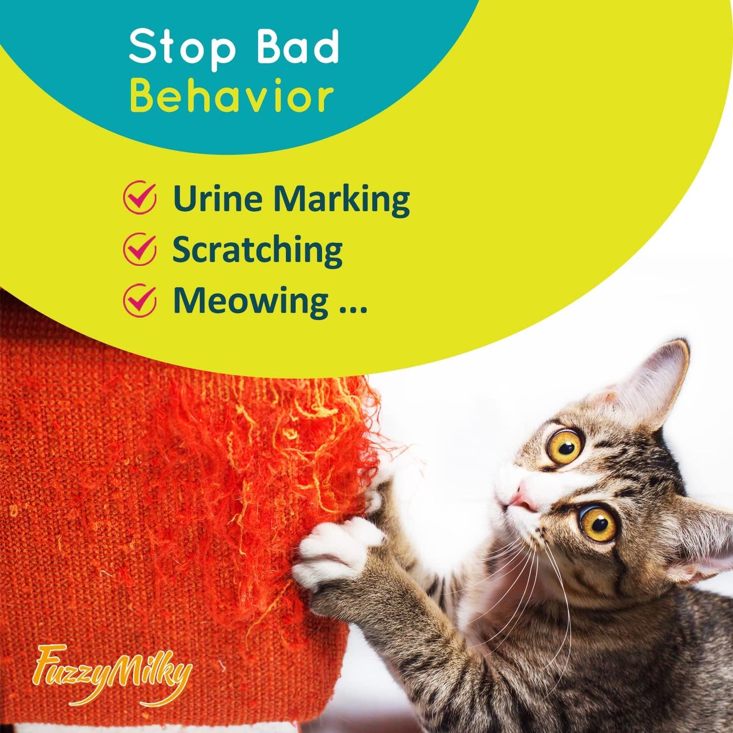 FetchMart Calming Collar for Cats — Pheromone Anxiety Relief | 4-Pack, 4 Weeks Each