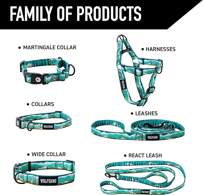 Wolfgang Heavy Duty Adjustable Dog Harness, Pull-Tested to Over 800 lbs for Walking & Training, GreatEscape Print, Small