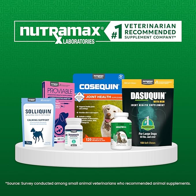 Nutramax Laboratories NARAQUIN™ Dietary Phosphate Binder + Renal Support Supplement for Cats & Dogs,60 Count (Pack of 2)
