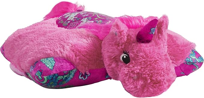 Pillow Pets Colorful Pink Unicorn Sleeptime Lite 11" Stuffed Animal Plush Nightlight