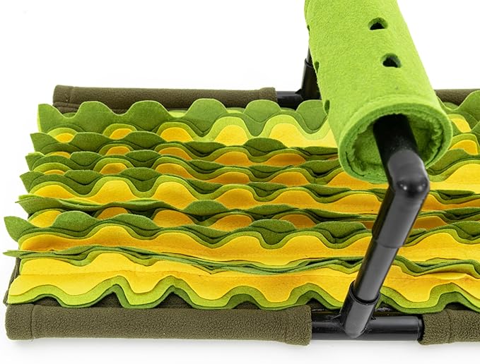 Large Snuffle Mat for Dogs & Cats, Interactive Dog Slow Feeder & Puzzle Toy with Rotating Food Dispenser, Portable Foldable Design for Travel, Encourages Natural Foraging & Healthy Eating