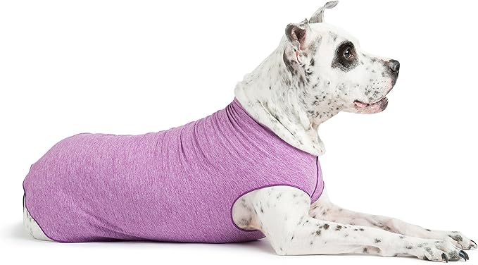 Goldpaw Dog Sun Shirt with UV Protection - Lightweight, Cooling Sun Protection Clothing for Dogs - Reduce Heat Absorption - Pet Clothes Made in The USA - Machine Washable - Violet - Size 28
