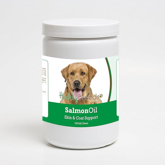 Healthy Breeds Labrador Retriever Salmon Oil Soft Chews 120 Count