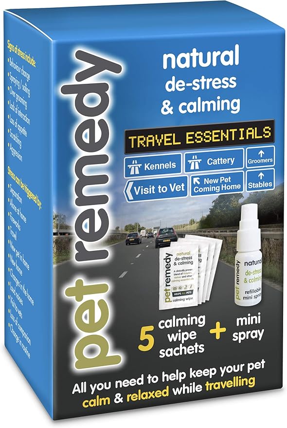 Pet Remedy Natural De-Stress & Calming Travel Kit for Cats & Dogs