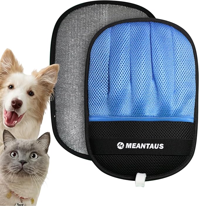 Reusable Pet Hair Removal Mitt – Electrostatic Fur Remover for Dogs & Cats, Removes Pet Hair from Furniture, Bedding, Clothes & Car Seats – Washable & Reusable (Standard Version)