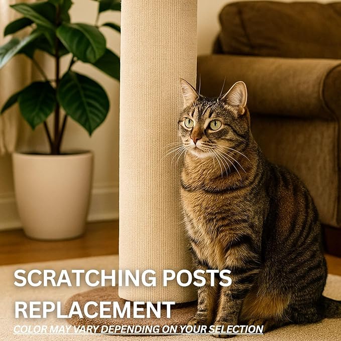 Cat Scratch Mat (3 Pack), 23.6’’ x 11.8’’ Cat Wall Corner Scratcher, Versatile Self-Adhesive Replacement Easy Use for Cat Trees Wall Furniture, Scratching Posts, and Couch Protection (Grey)