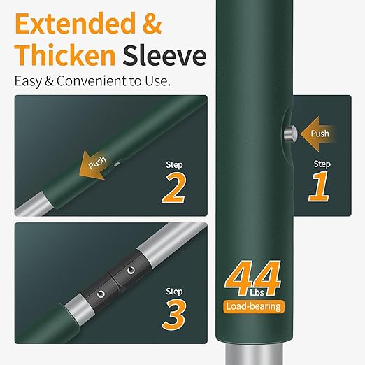 Artificial Grass Turf Rake with Foldable Lightweight Steel Handle, 51" Folding Turf Brush for Carpet Cleaner with Ergonomic Design, Suitable for Pet Hair Removal, Silver Handle and Green Head